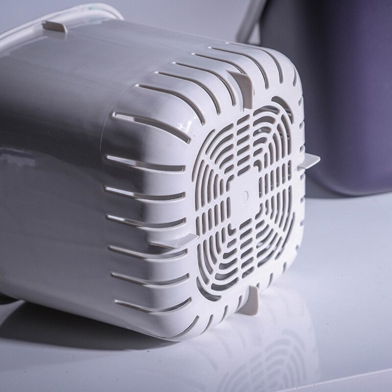 Portable 2 Tier Plastic Kitchen Waste Trash Can with Handle Compost Drainer Garbage Bin Rubbish Container Organizer