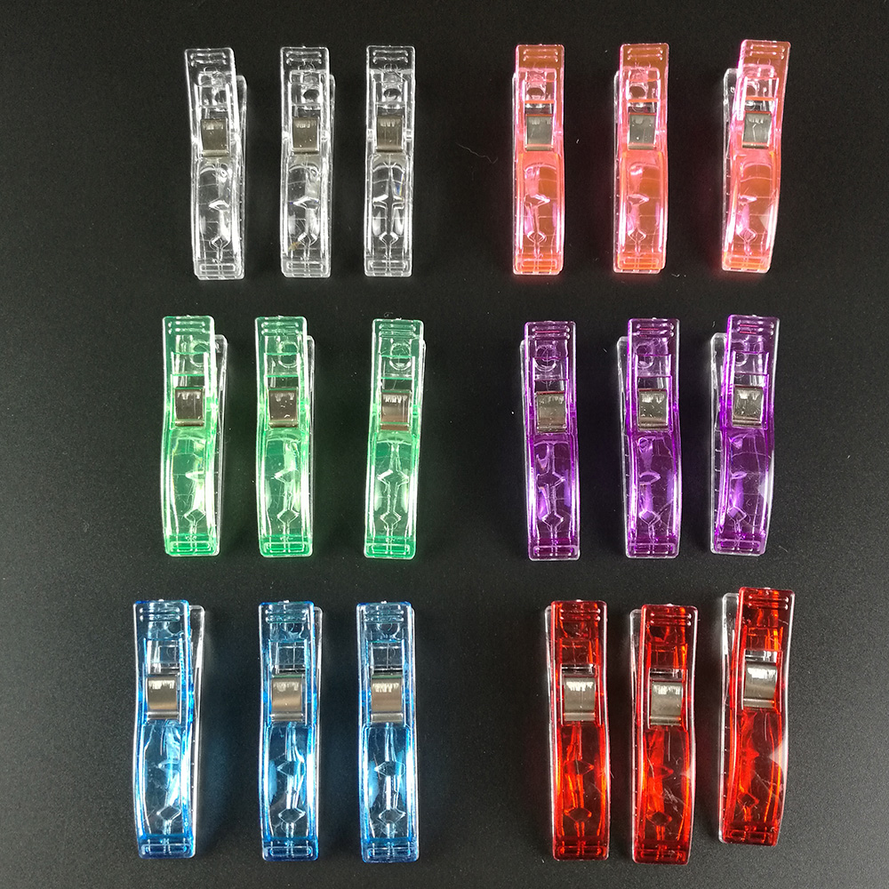 10 stk kløver pvc plastik clips til strikning hæklet patchwork syning gør-det-selv håndværk quilt quilting clips beklædningsclips