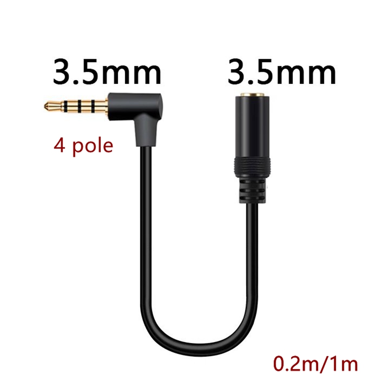 Stereo TRRS 3.5mm Male to TRS 3.5mm Female Audio Adapter Cable Line TRS 3.5 Female TRRS 3.5 Male 3.5mm TRRS Male TRS Female 3.5: Beige / 1m