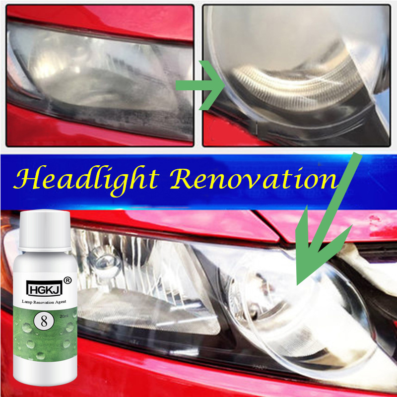 Hgkj Auto Light Koplamp Renovatie Zorg Auto Koplamp Reparatie Kit Scratch Remover Auto Polijsten Lamp Coating Renovatie