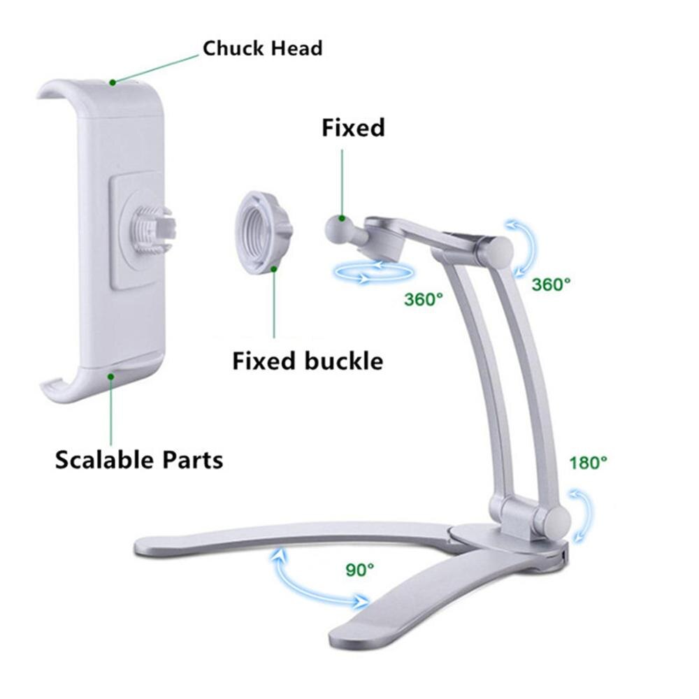 AZiMIYO support de tablette en métal cuisine bureau ipad support pour téléphone pour utilisé dans la cuisine tenture murale salle de bain support paresseux