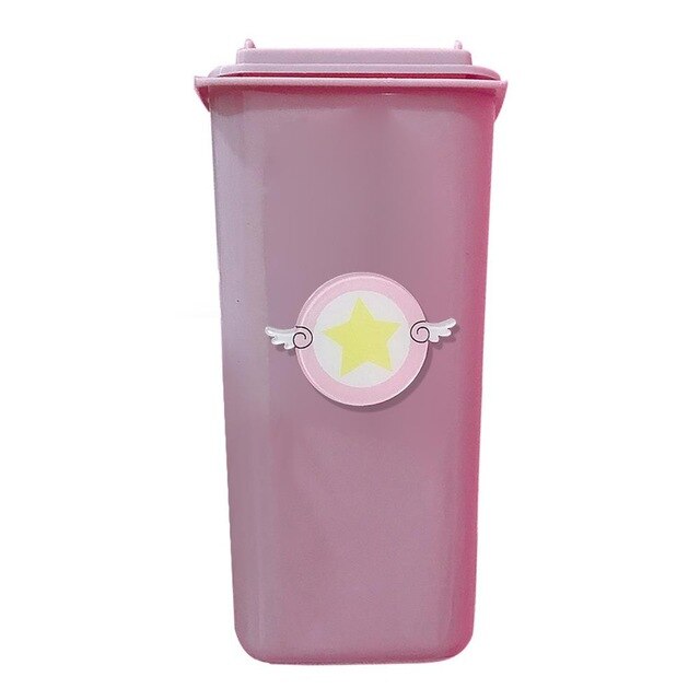 1pc mooie roze pennenhouders voor meisjes, bureau-emmer, pennenbakje voor meisjes, schrijfwaren, cosmetica, school, kantoor, pennenhouder, organizer: Embleem