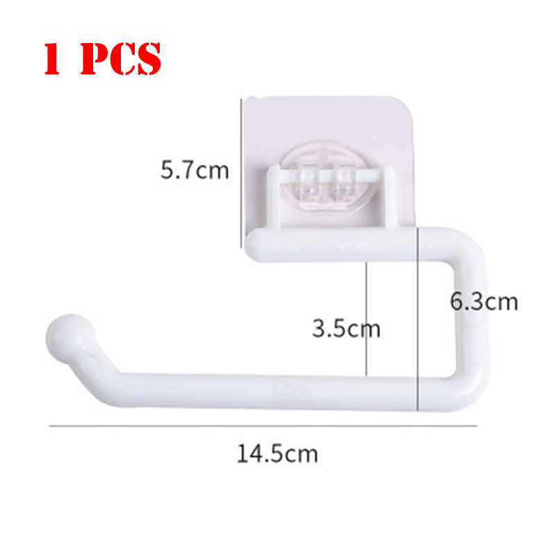 Soporte de papel higiénico para el baño, soporte de almacenamiento de 1/2 piezas, gancho de pared para cocina, organizador del hogar, accesorios de baño: Caqui oscuro