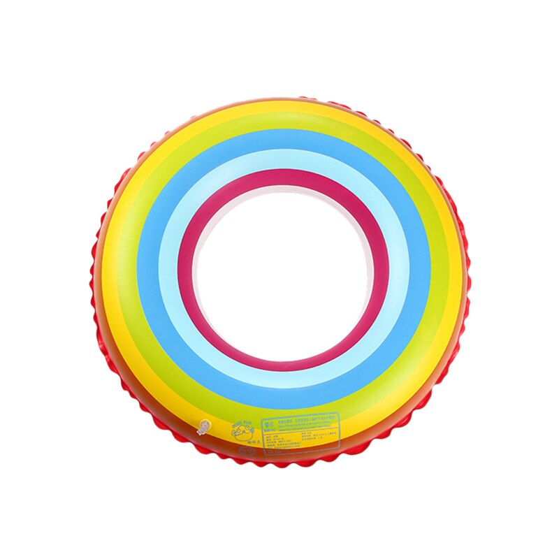 Brand Children Swim Ring Outdoor Adult Thickening Inflatable Rainbow Swimming Ring Swimming Protection Ring !