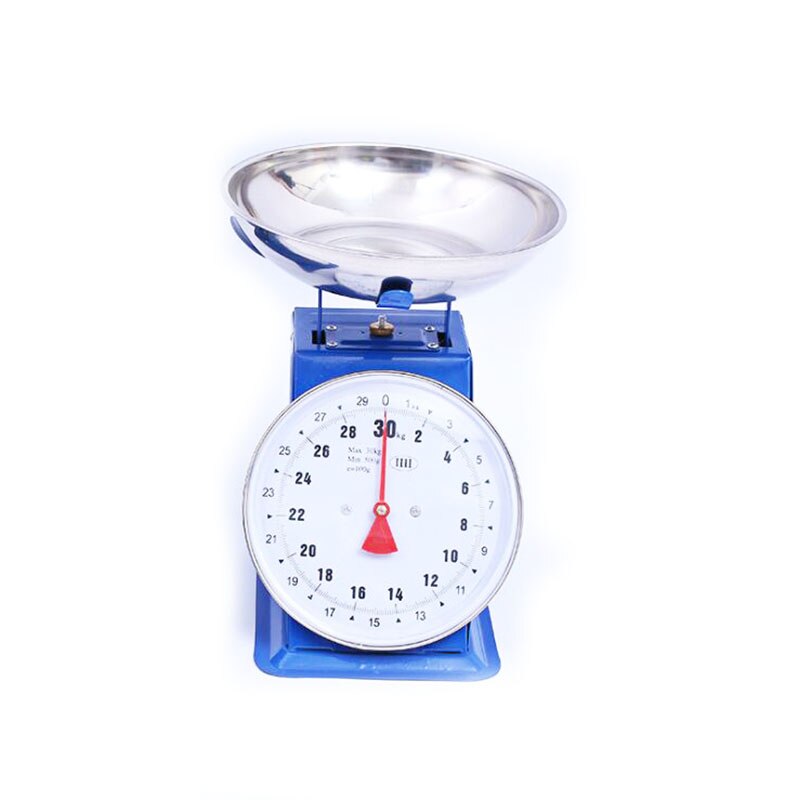 15KG/20KG/30KG Classic Mechanical Scale Spring Balance Weight Dial Scale Household Platform Scale Kitchen Fish Meat Weight Scale: 30KG