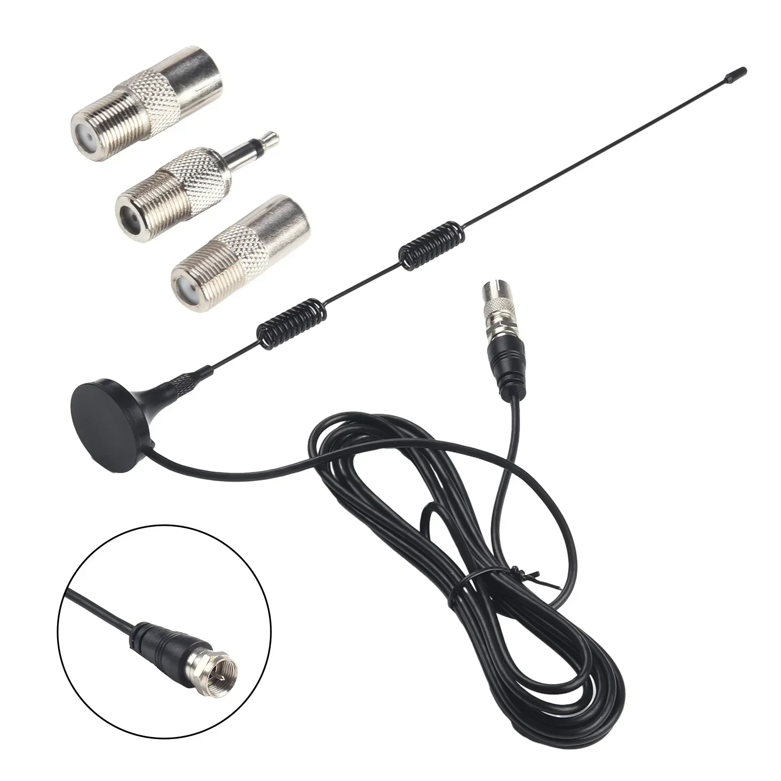 Verbeter de stereo-ontvangst met DAB FM-antenne voor binnen, magnetische basismontage, compatibel met AV-audio-videosystemen