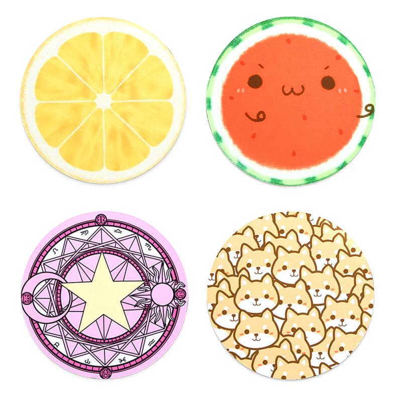 Printed Thicker Comfort Rubber Base Circular Square Computer PC Mouse Pad Mat UU
