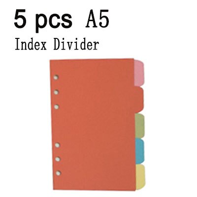 A5 a6 läderfodral spiral anteckningsbok ringpärm indexavdelare kortfyllare prick dagbok agenda planerare tillbehör bullet journal