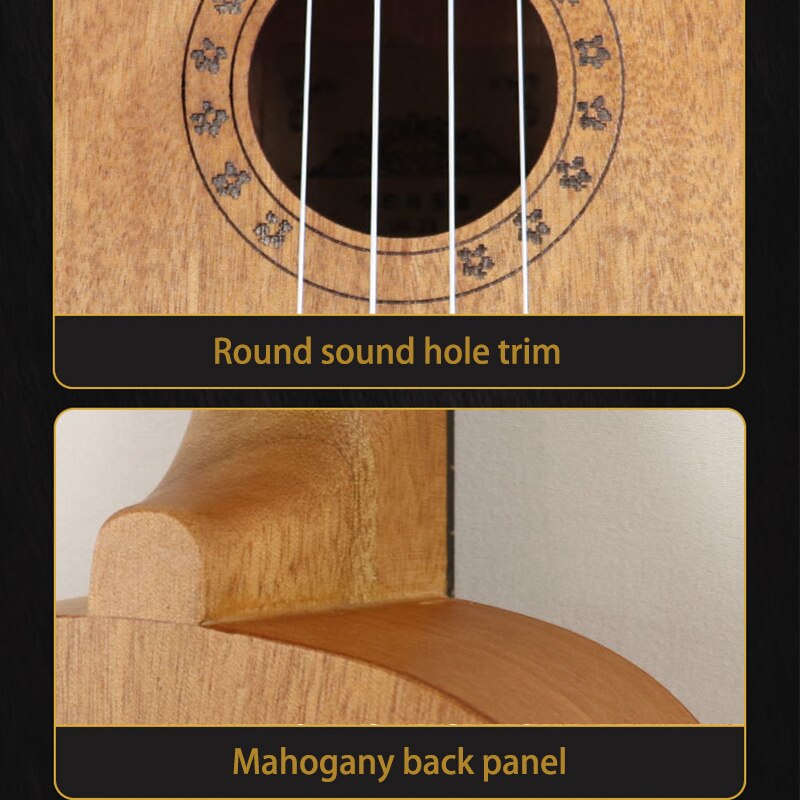 23 Inch Ukulele Four-stringed Small Guitar Instrument Musical Instruments for Beginners or Basic Players
