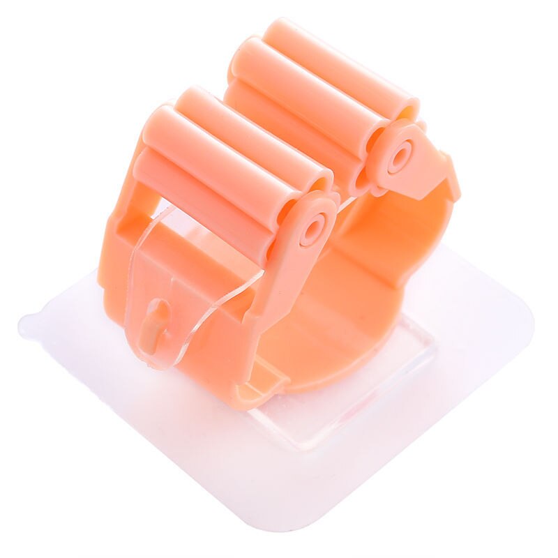 1Pc wycierać uchwyt na miotłę naścienny uchwyt na mopa gospodarstwa domowego klej robić przechowywania wieszak na miotły wieszak na mopa stojaki kuchnia Organizer łazienkowy: 1