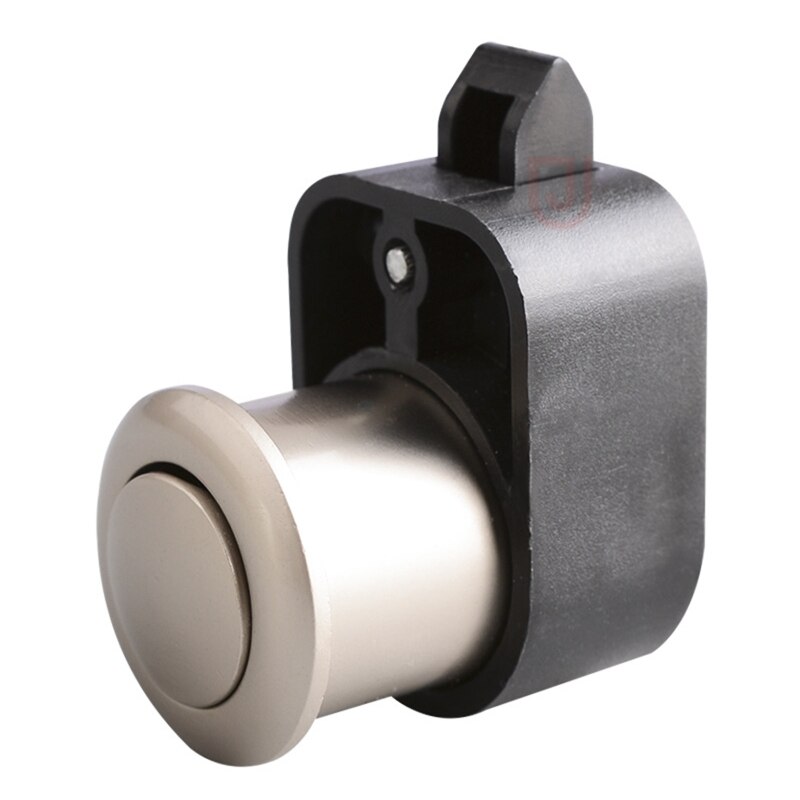 Furniture Hardware Mini Push Lock Button Catch Lock Cupboard Door Knob Camper Caravan RV Cabinet Drawer Push Latch: A
