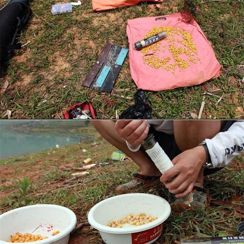 5m PVA Soluble Narrow Fishing Net Network Refill Stocking Bait Bag Water Dissolving Multifilament Mesh Fishing Feeder