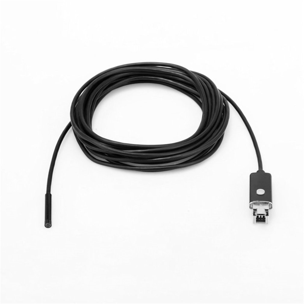 LESHP 2M D'endoscope Caméra D'inspection USB 7mm Lentille 6 LEDs Étanche Endoscope Tube Pour Android PC Calcul