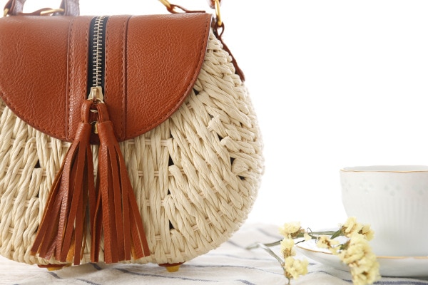 paper rope woven bag small fresh messenger straw bag beach vacation shoulder shoulder bag woven bag