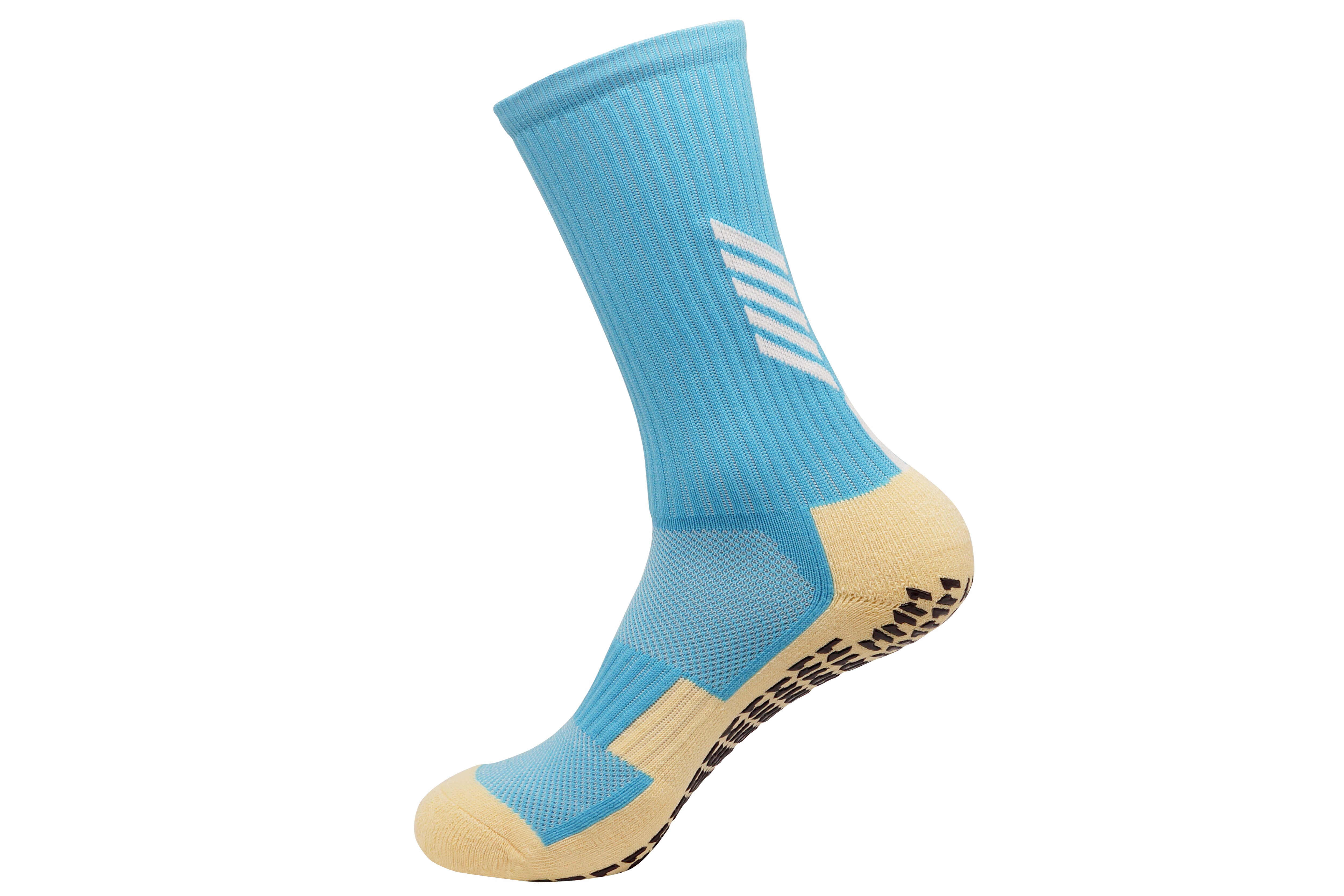 Neue Fußball Socken Anti Slip Fußball Socken Männer Sport Socken Gute Baumwolle Calcetines Die Gleichen Art Wie Die Trusox 9 farben: Himmel Blau / M