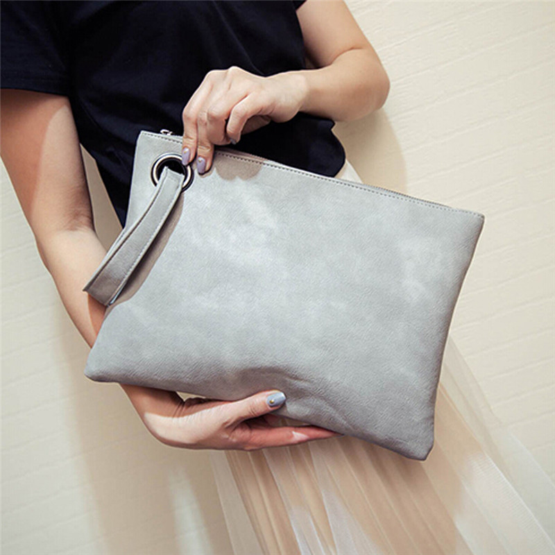Women Envelope Clutch Bag, Luxury Pu Leather Handbag, Large