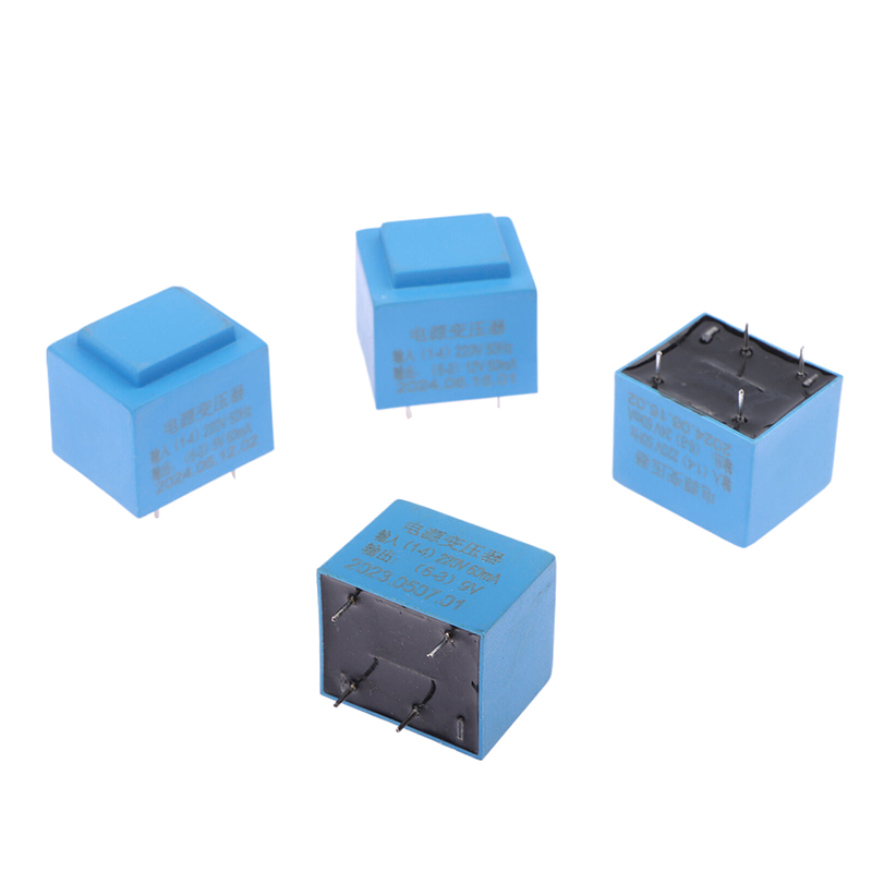 0,5 W 220 V bis 12 V Energie Mini versiegelter Stecker-in-Leiterplatte 4-poliger wasserdichter gekapselter Transformator