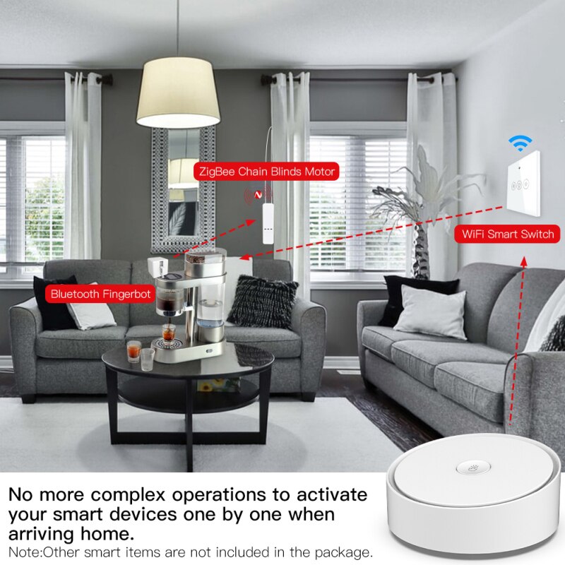 Tuya zigbee 3.0 smart multi-mode gateway hub wifi/bluetooth/zigbee gateway tuya smart home bridge fungerer med google home alexa