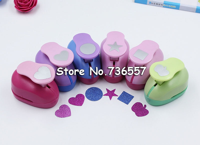 2pcs(2.5cm) round,wave circle shape craft punch set Punch Craft Scrapbooking school Paper Puncher eva hole punch