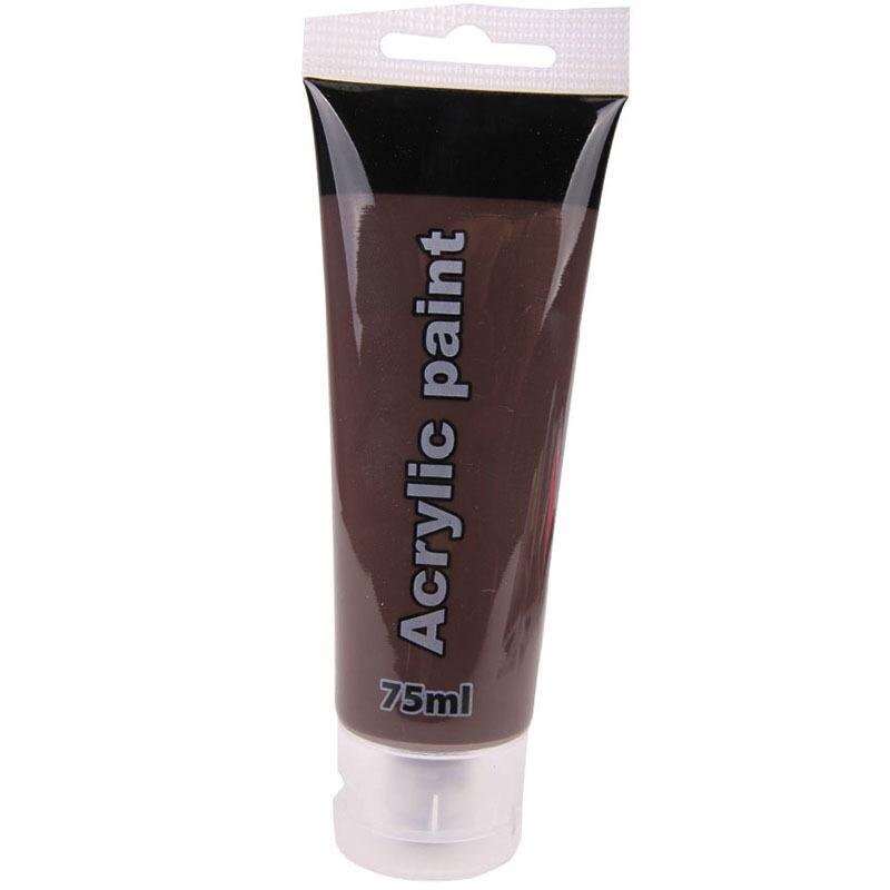 Tube de peinture acrylique 75ML étanche enfant dessin Graffiti sur: Dark Brown