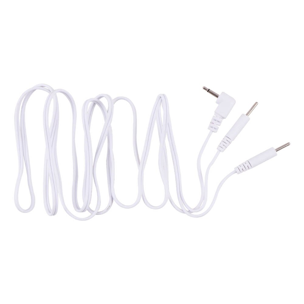 2 in 1 elektrode tens pin type kabel geleidende lijn draad kop 20mm voor elektrode pad digitale tens machine therapie massage