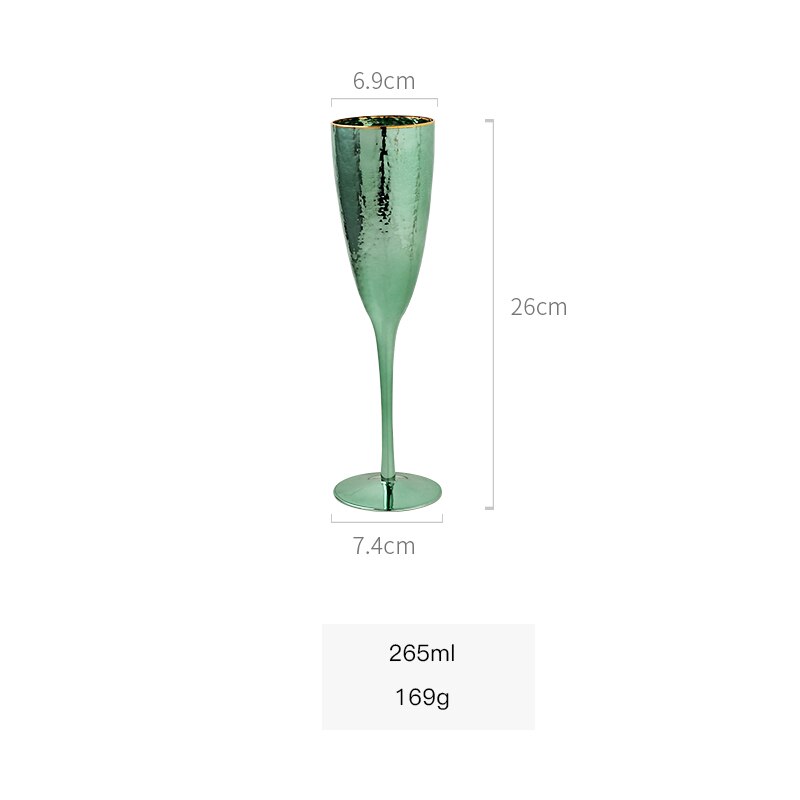 Nordic luxury green wine glass cup Goblet champagne glasses Home drinking Black tea cup milk lulu lemon water cups Drinkware: G 1pcs