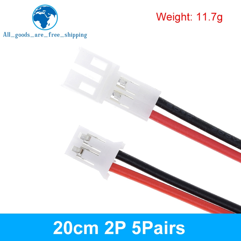 10PCS 5Pair Micro JST PH 2.0 2P 3P 4P 5P 6PIN Male Female Plug Connector With Wire Cables 20CM+20CM For Arduino MP3