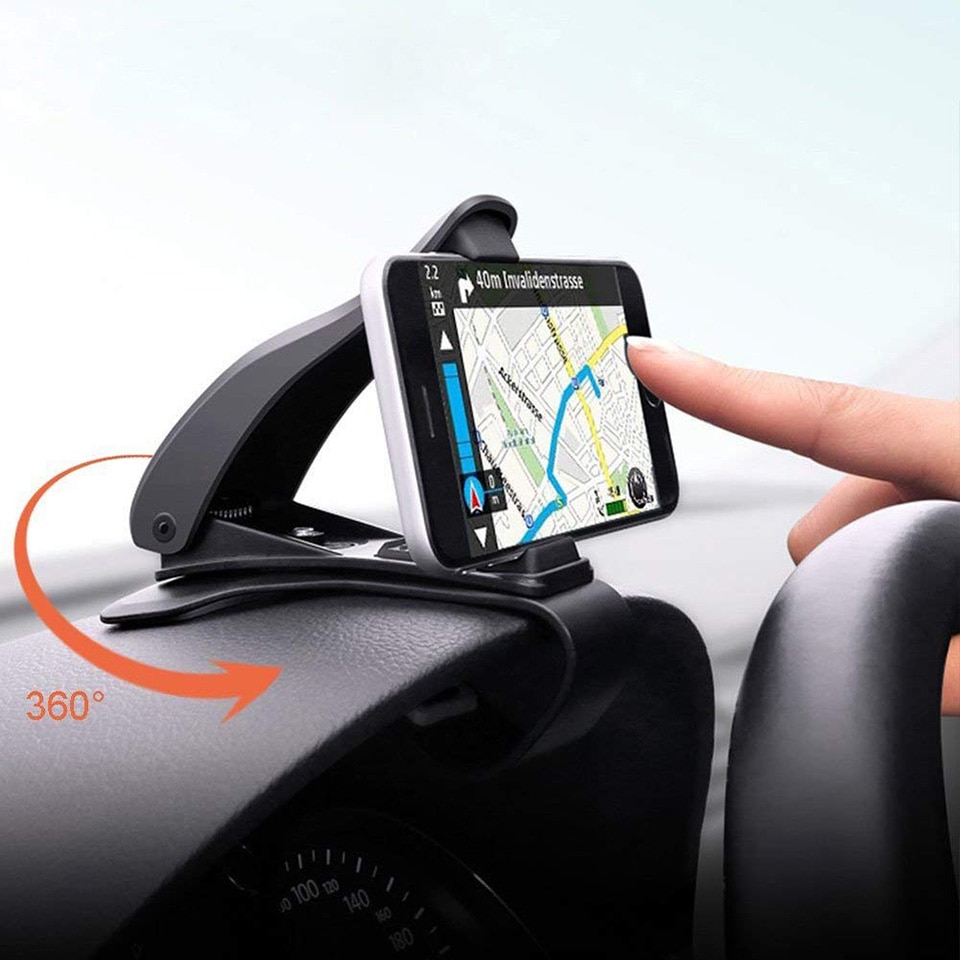 6.5inch Dashboard Auto Telefoon Houder Clip Mount Stand Auto Telefoon Houder GPS Display Beugel Klassieke Zwarte Auto Houder ondersteuning