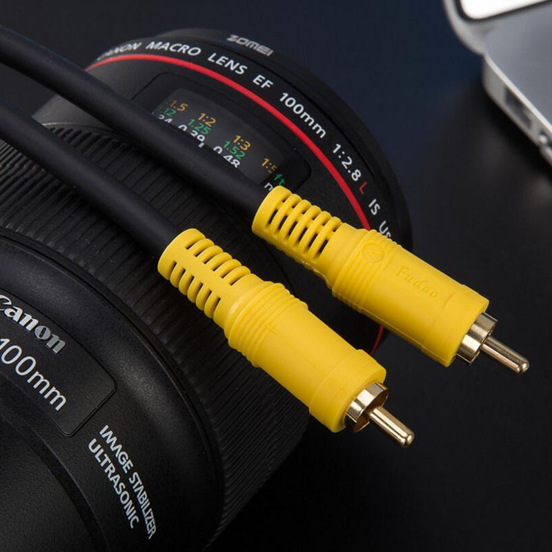 Cable RCA a RCA, Cable de Audio Coaxial Digital, Conector estéreo macho para amplificador de DVD de TV, Subwoofer Hifi