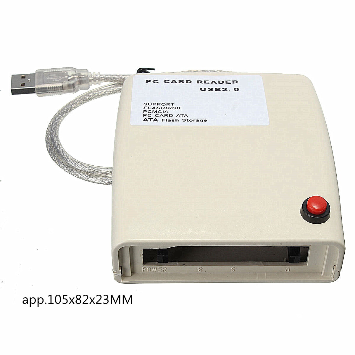 USB 2.0 naar 68 Pin ATA PCMCIA Flash Disk Memory Card Reader Adapter Converter Voor Windows