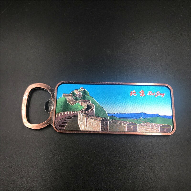 Metalen flesopener koelkaststickers koelkastmagneet shanghai toerisme souvenirs luxe magnetische stickers chinese stijl: 15