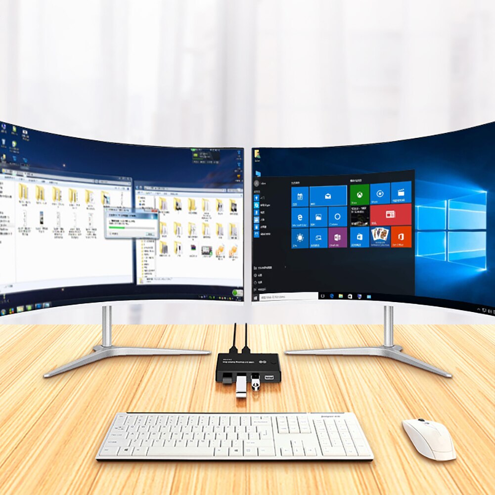 Festplatte Für Scanner Mit 2 USB Kabel 2 In 4 Out Tastatur Maus Taste USB 2,0 Stecker Und spielen Praktische Drucker Schalter