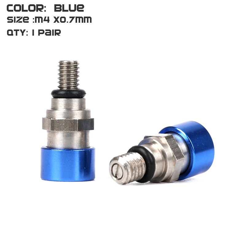 M4x 0,7 MM Gabel entlüfter Linderung Ventil Verwenden Für KTM EXC EXC-F250 SX350 SXF250 SXS 250 XC350 XCR XCW450 XCF XCRF MXC MX SMR WP: Blau