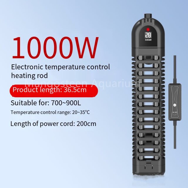 SUNSUN – tige chauffante pour aquarium 600w/1000w, chauffage électronique PTC haute puissance, arrêt automatique sans eau ni trop 220V: 1000W / EU adapter plug