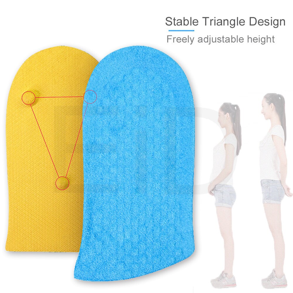 Wysokiej jakości wygodna wkładka podwyższająca dla kobiet mężczyzn EVA silikonowa wysokość podnoszenia zwiększenie wkładki robić butów wkładka pięty dla obu płci