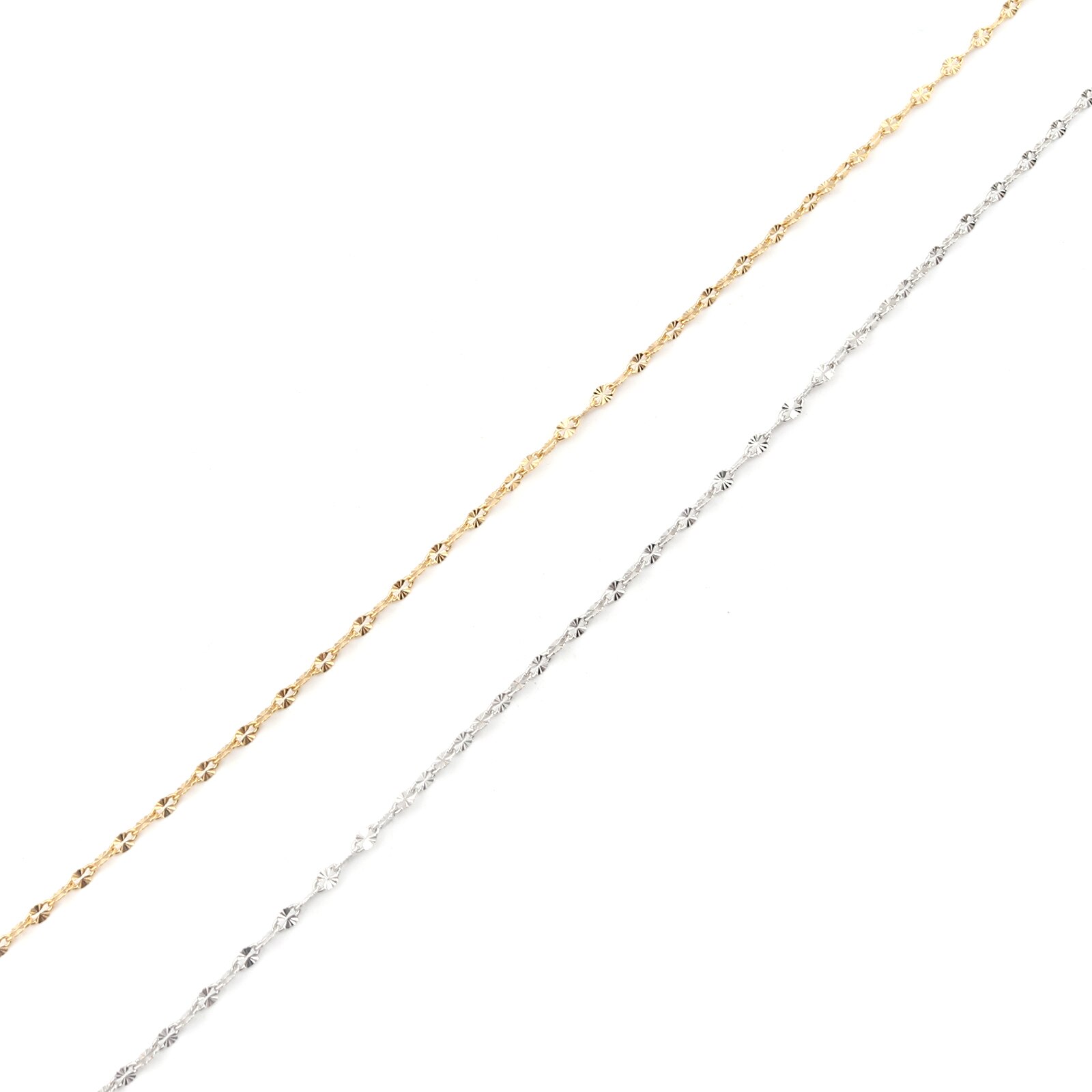 1 PC collana calda in acciaio inossidabile 304 per collana che fa gioielli ovali Color argento Color oro catena a maglie gioielli fai da te all&#39;ingrosso 50cm