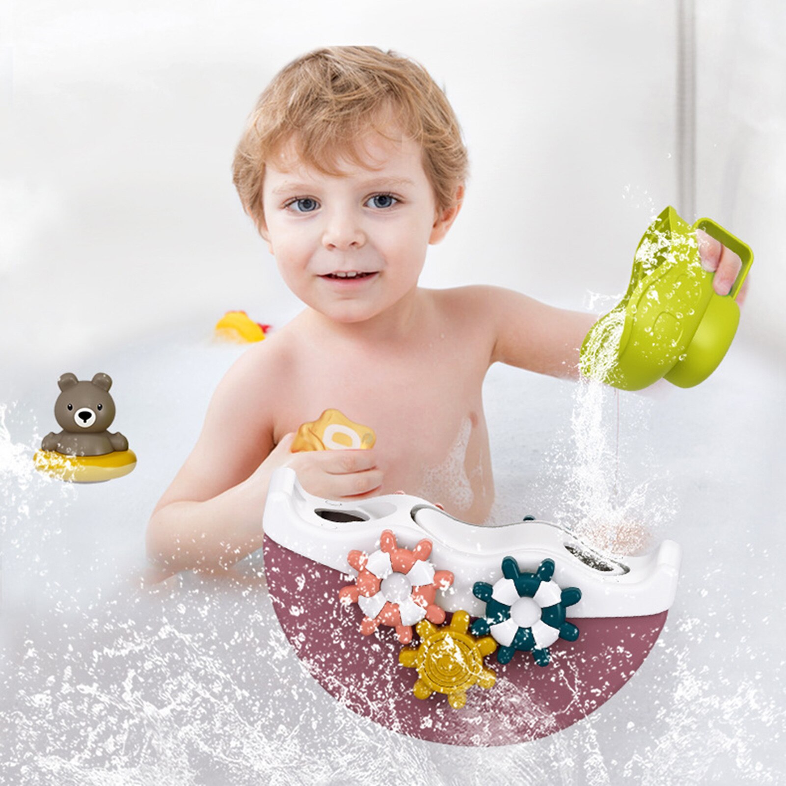 Kinderen Bad Water Spelen Speelgoed Bad Boot Speelgoed Kleur Erkenning Water Fun Speelgoed Baby Baby Early Education Badkamer Strand