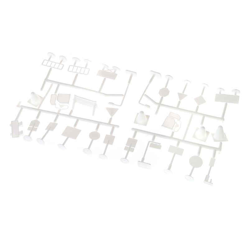 56 Stks/set Diy Model Scene Speelgoed Verkeersbord Verkeersbord