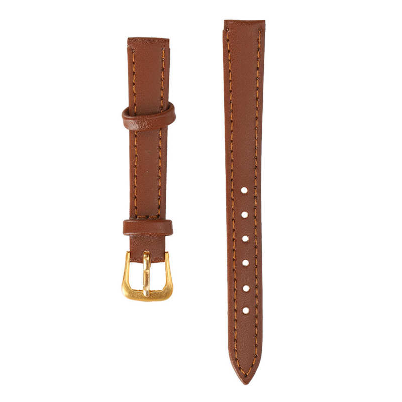 Children's watch, children's watch for boys, unisex universal pin buckle watch band, pu leather replacement watch strap: 12mm brown