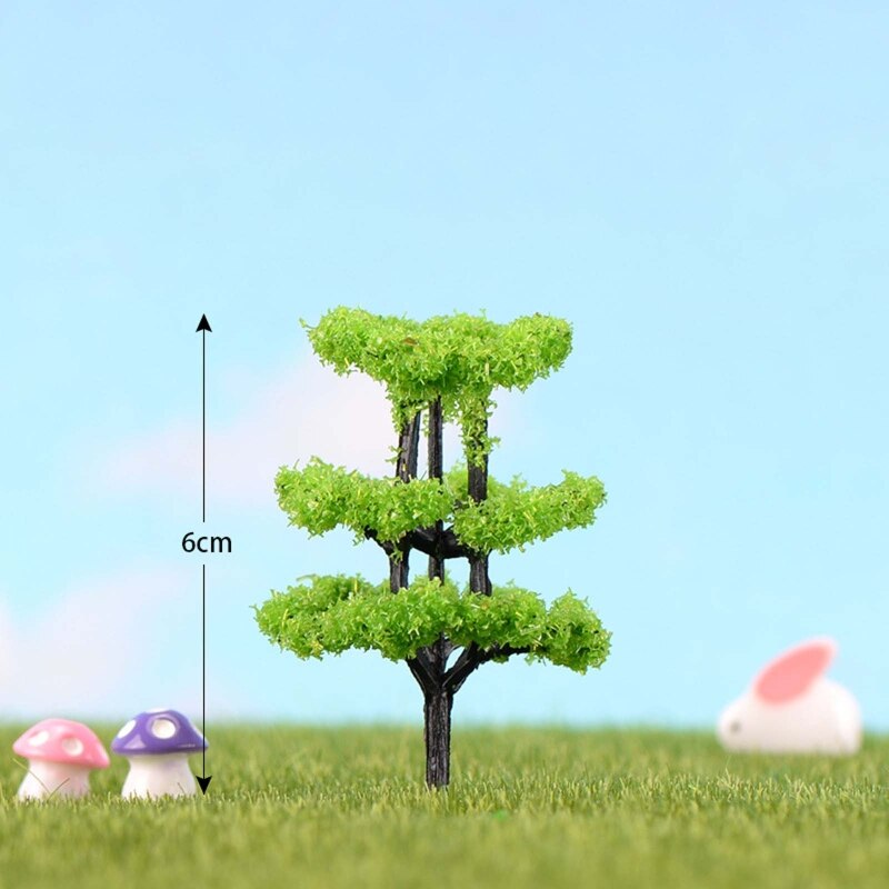 Artificial Plastic Tree Model Scenery Railroad Decoration Miniature Landscape 23GD: 1