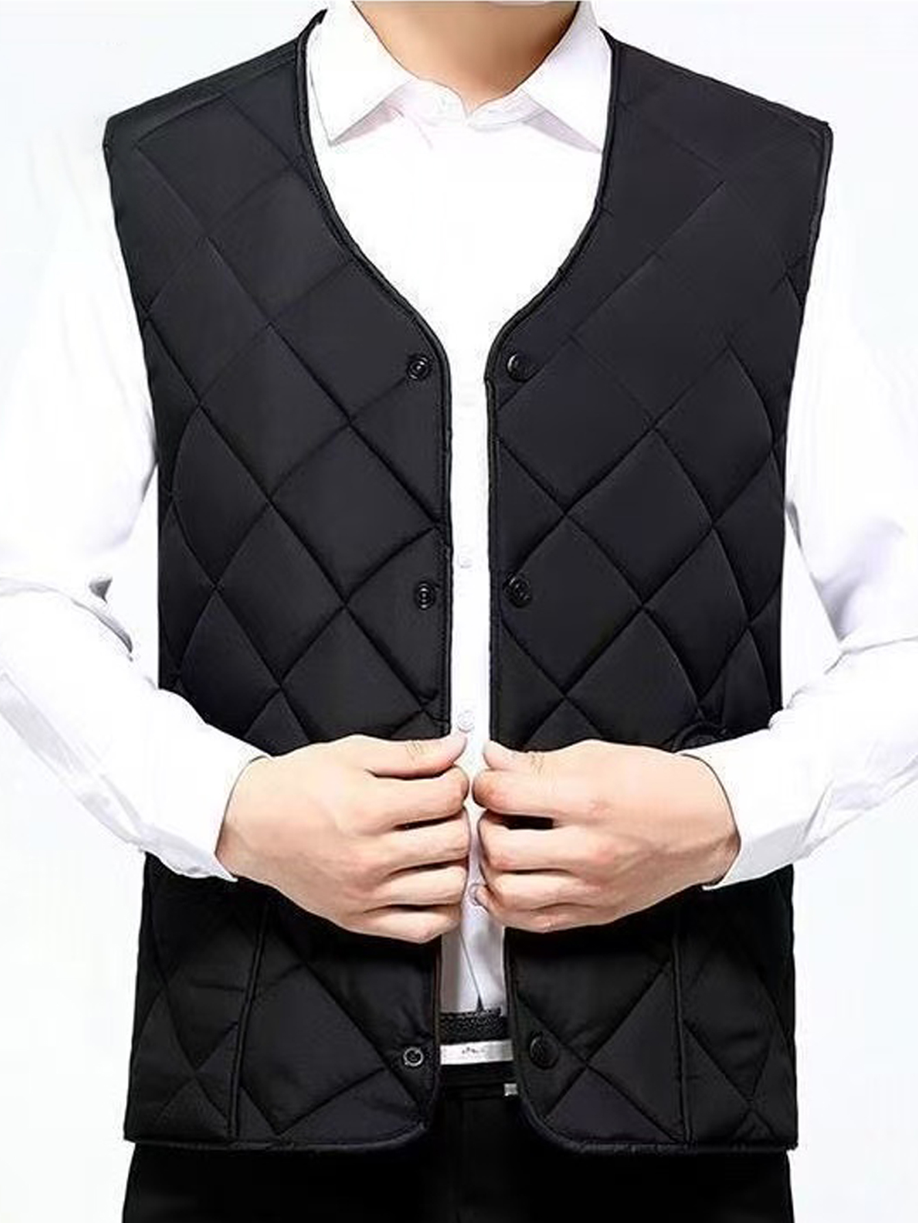 Fluwelen warm herenvest plus fluweel en verdikte versie