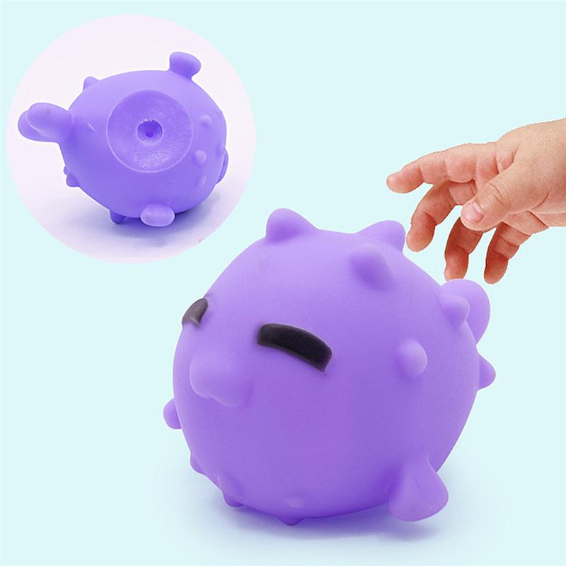 5pcs Shooting Toy Adorable Basket Water Toys Cartoon Water Playing Funny Bathroom Toy for Baby