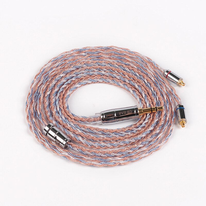 KBEAR 16 Core Upgraded Silver Plated Copper Cable 2.5/3.5/4.4MM With MMCX/2pin/QDC TFZ For KZ ZS10 ZSN Pro ZSX BLON BL-03 V90: MMCX3.5