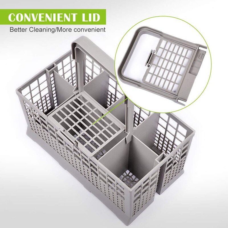 Universal Dishwasher Cutlery Basket Dishwasher Cage Parts Plastic Replacement Rack Cutlery Holder Cooking Utensils Fits for Dish