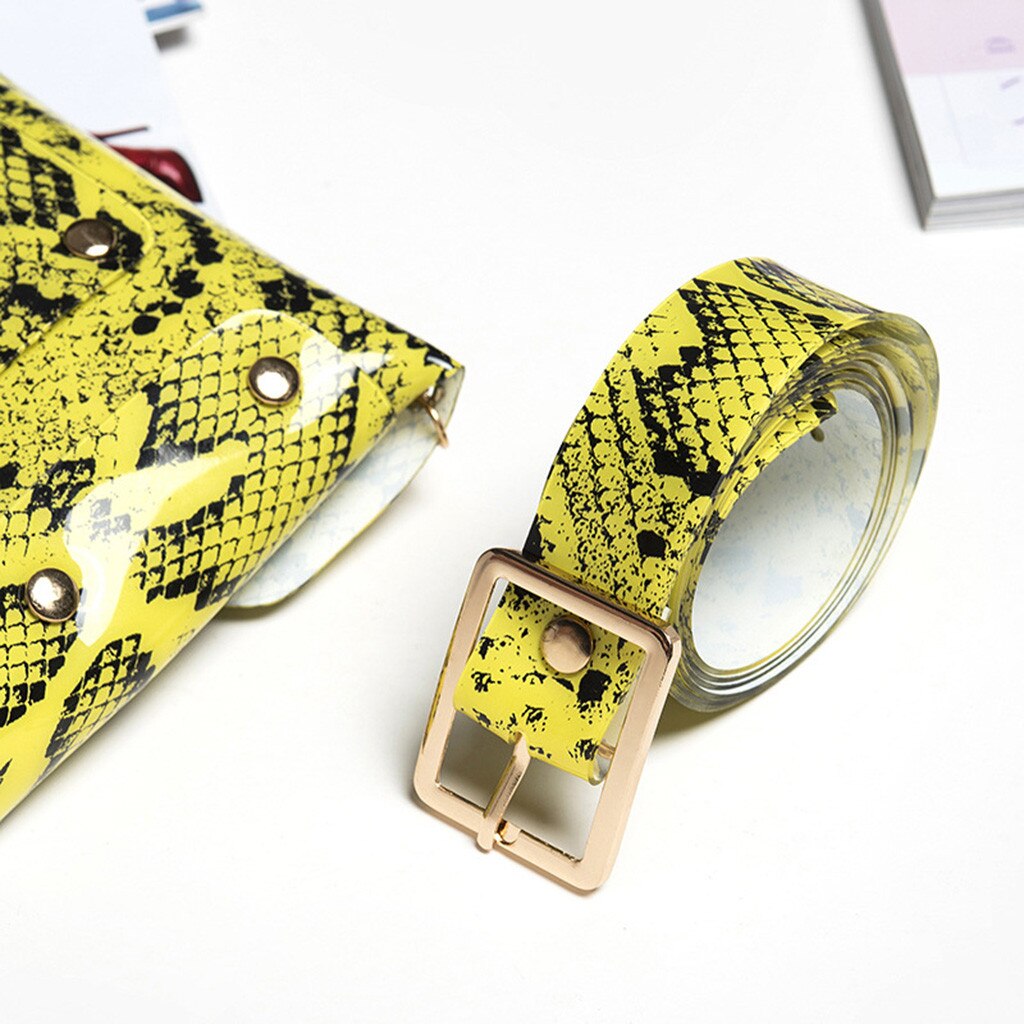 Snake Fanny Pack Dames Pu Lederen Riem Tas Vrouwen Banana Mini Tas Op Een Riem Luxe Vrouwen borst Zak