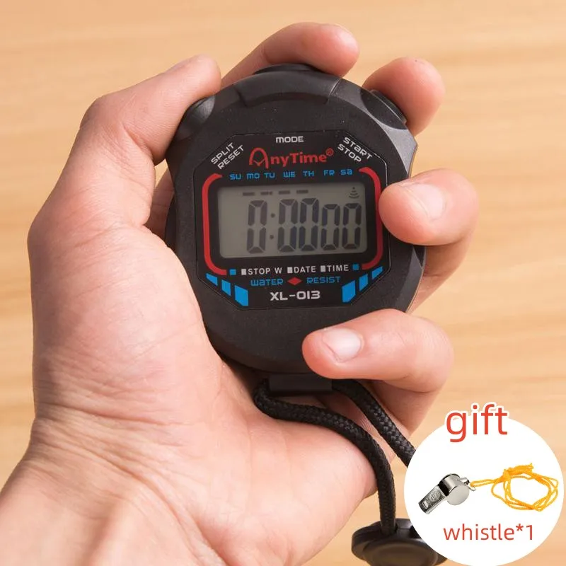 Waterproof Chronometer Handheld Pocket Stopwatch Digital Sport Stopwatch LCD Timer Stop Watch Timer