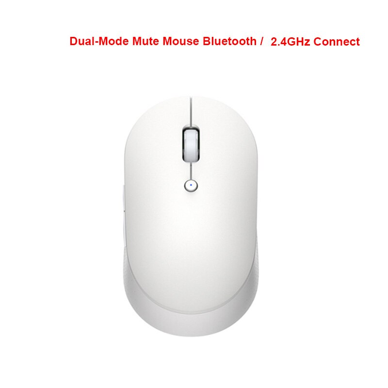 Xiaomi Draadloze Muis Dual-Mode Mi Stille Muis Bluetooth Usb Verbinding Optische Mute Laptop Notebook Kantoor Gaming Mouse: WHITE