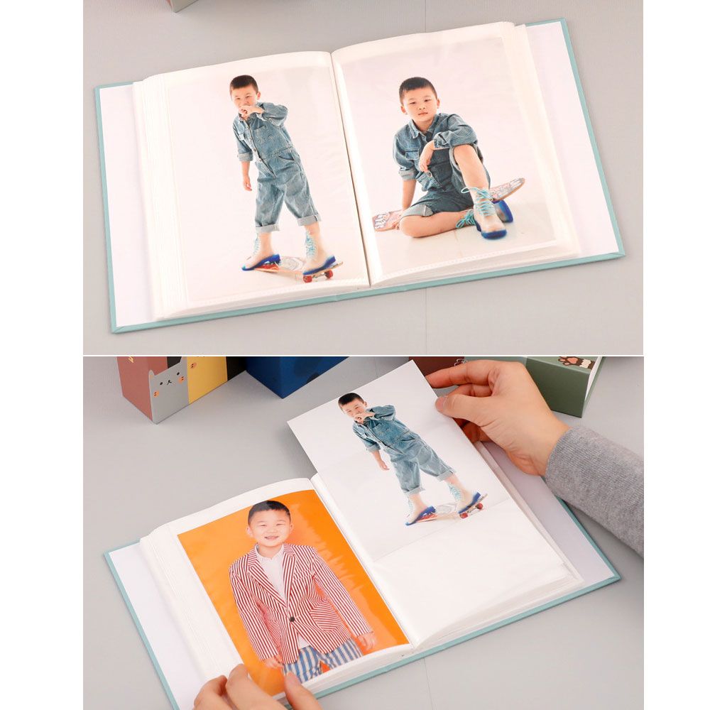 PVC 4R Photo Album Multicolor Cartoon 100PCS Album Collection Cartoon Photo Albums
