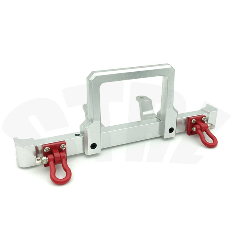 Metalen Voorbumper, geschikt Voor Wpl C14 C24 C24-1 1/16 Mn D90 D91 MN96 MN99 MN99s 1/12 Afstandsbediening Auto Upgrade Onderdelen: MN Type B silver