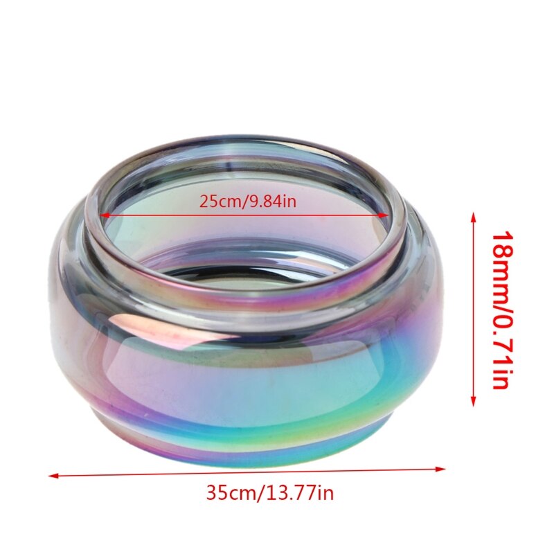 Sostituzione del serbatoio di vetro Fatboy tubo di vetro Pyrex arcobaleno per Kit atomizzatore iJust 3/Zeus X/TFV12 Prince/TFV16/Manta/Stick V9 Max: For Stick V9 Max kit